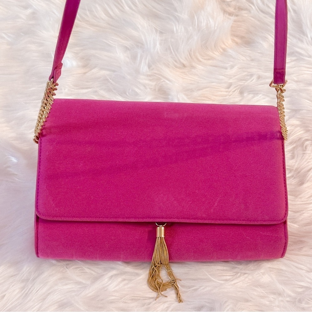 H&M Pink Velvet Crossbody Bag - Picture 4 of 8